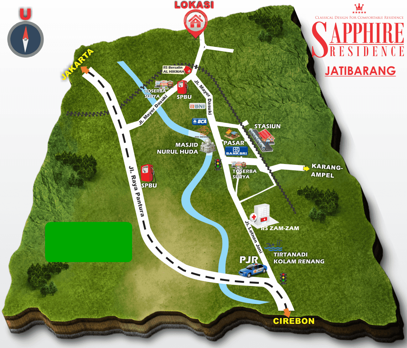 Lokasi sapphire residence jatibarang