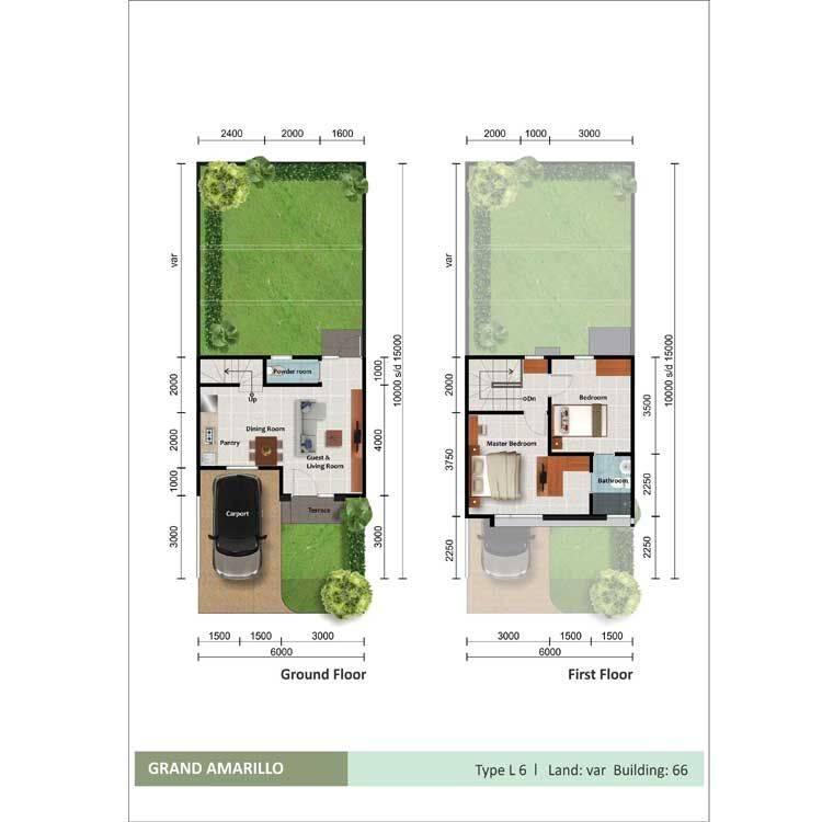 Pavia Village L6 -denah