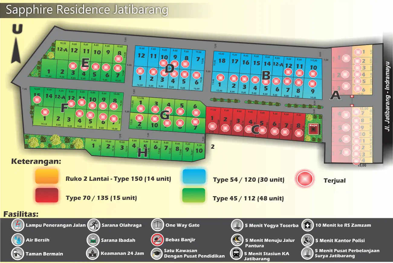 Siteplan sapphire residence jatibarang