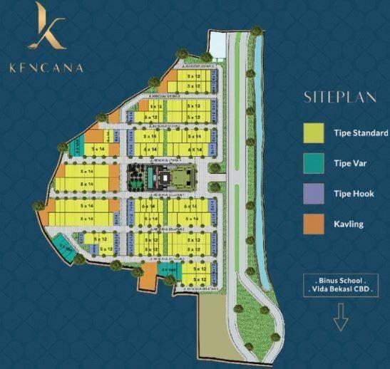 kencana vida bekasi siteplan