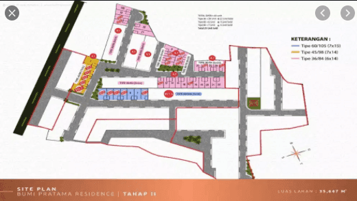 Bumi Pratama Residence siteplan
