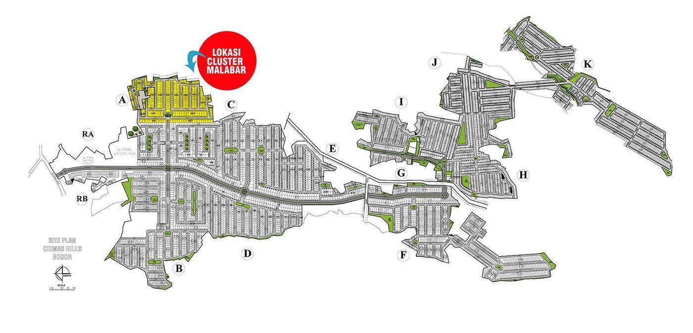 Siteplan perumahan ciomas hills bogor