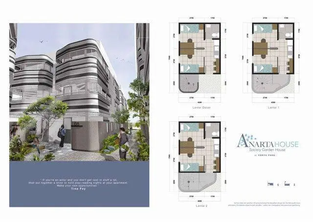 Anarta House - BSD City denah