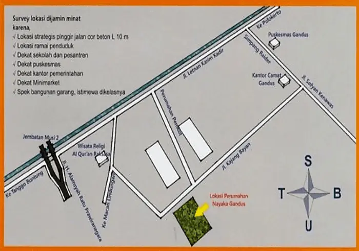 Lokasi Nayaka Indah Gandus