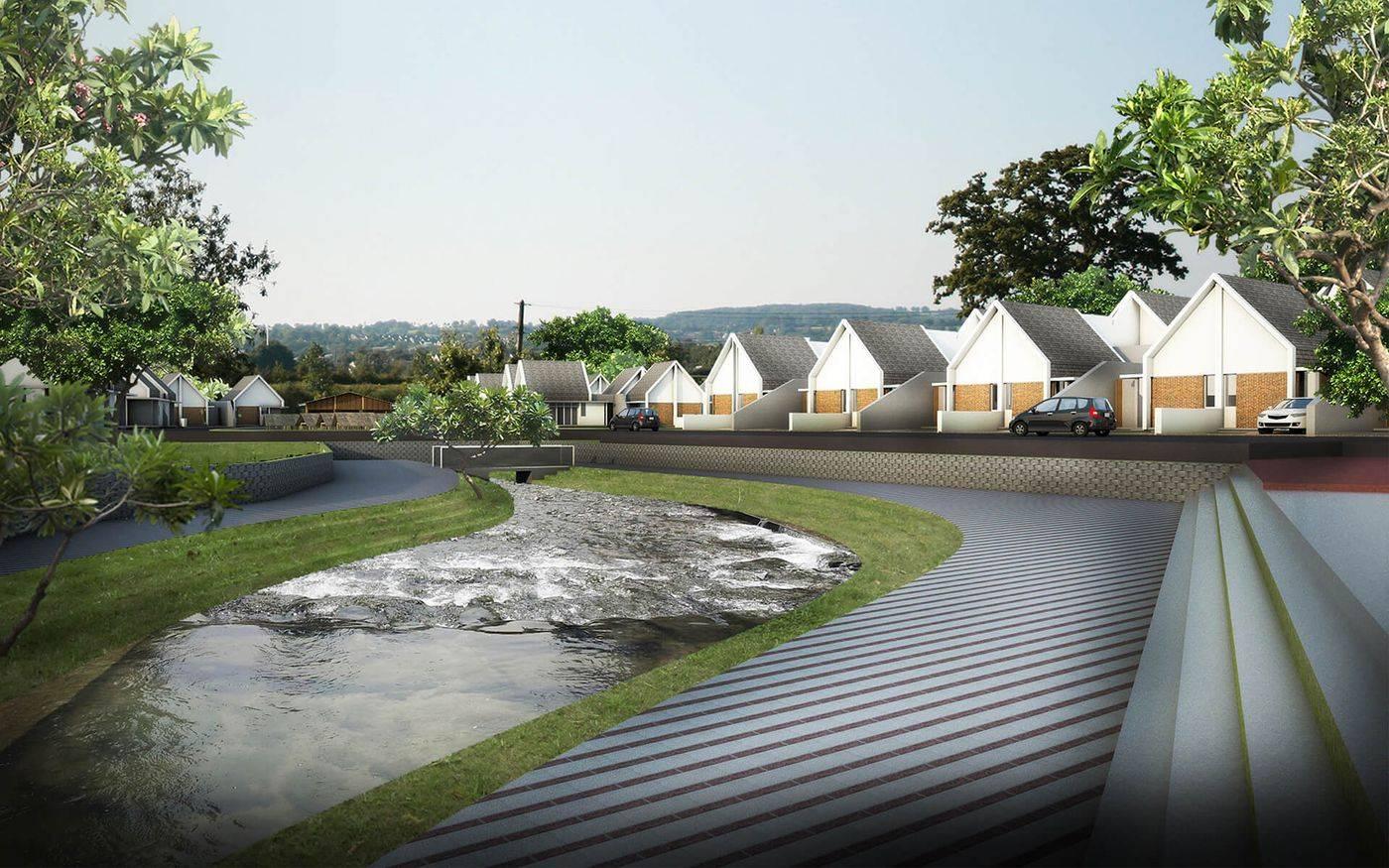 Prima Amerta Residence fasilitas riverfront