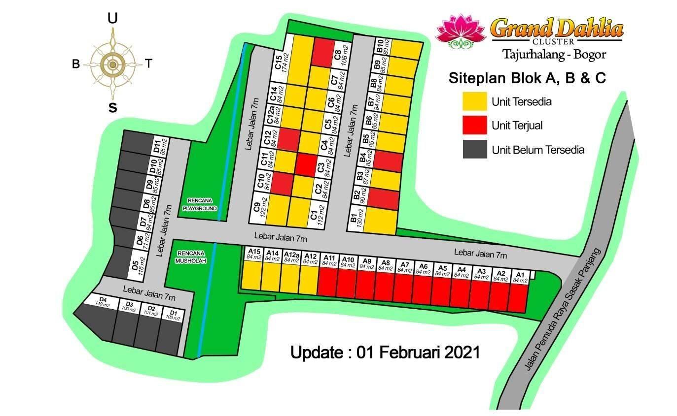 Site Plan Grand Dahlia Tajur Halang