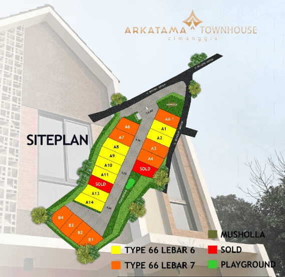 Siteplan Arkatama Townhouse Cimanggis