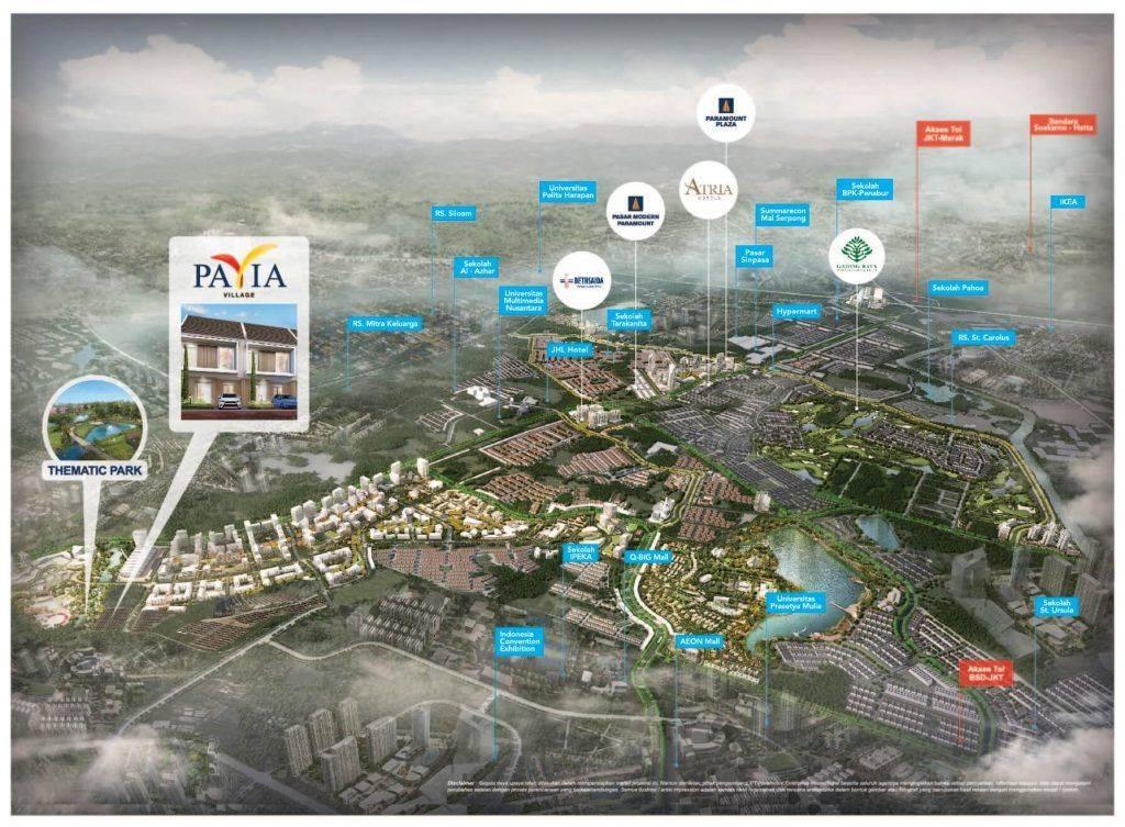 Pavia Village L6 -map