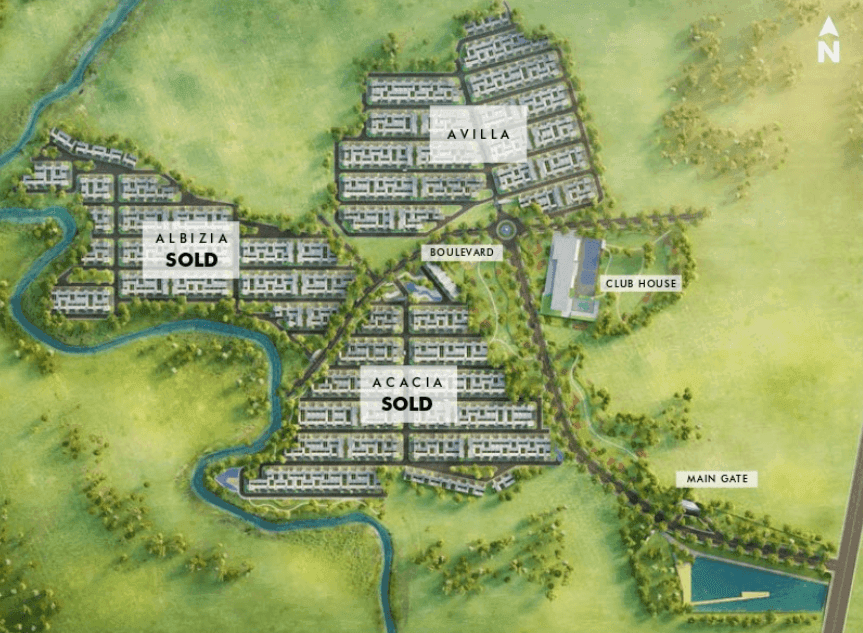 Site Plan Cluster Avilla at Samanea Hills