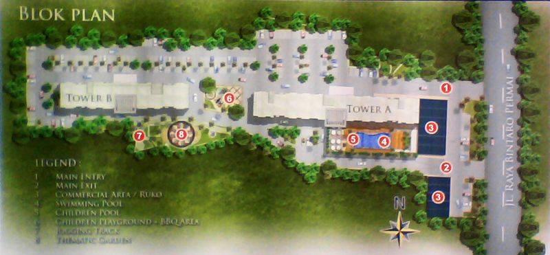 Block Plan Apartemen Bintaro Park View