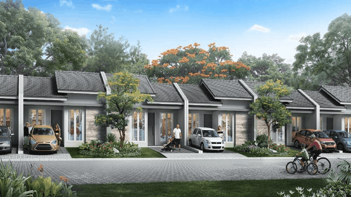 Cluster Fortune Garden Graha Raya Tipe Garbera - depan
