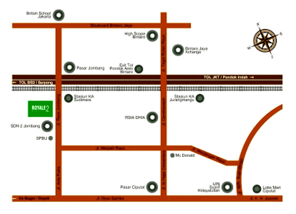 Lokasi Royale Bintaro 2