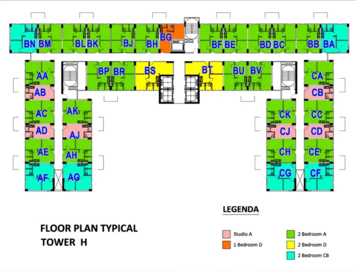 Apartemen Bassura City floor plan