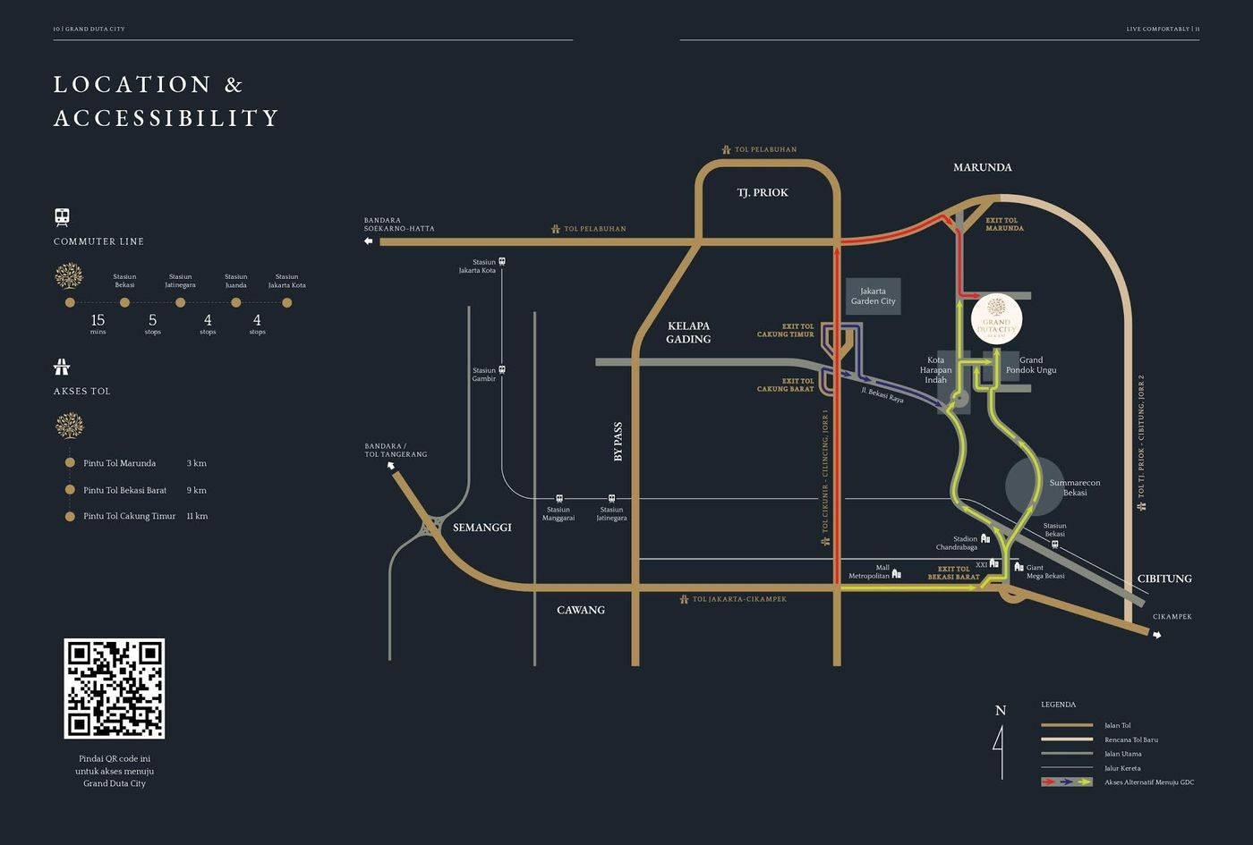 Lokasi Cluster East Manhattan at Grand Duta City Bekasi