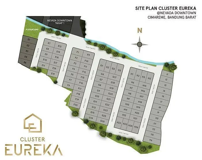 Cluster Eureka at Nevada Downtown Cimareme siteplan