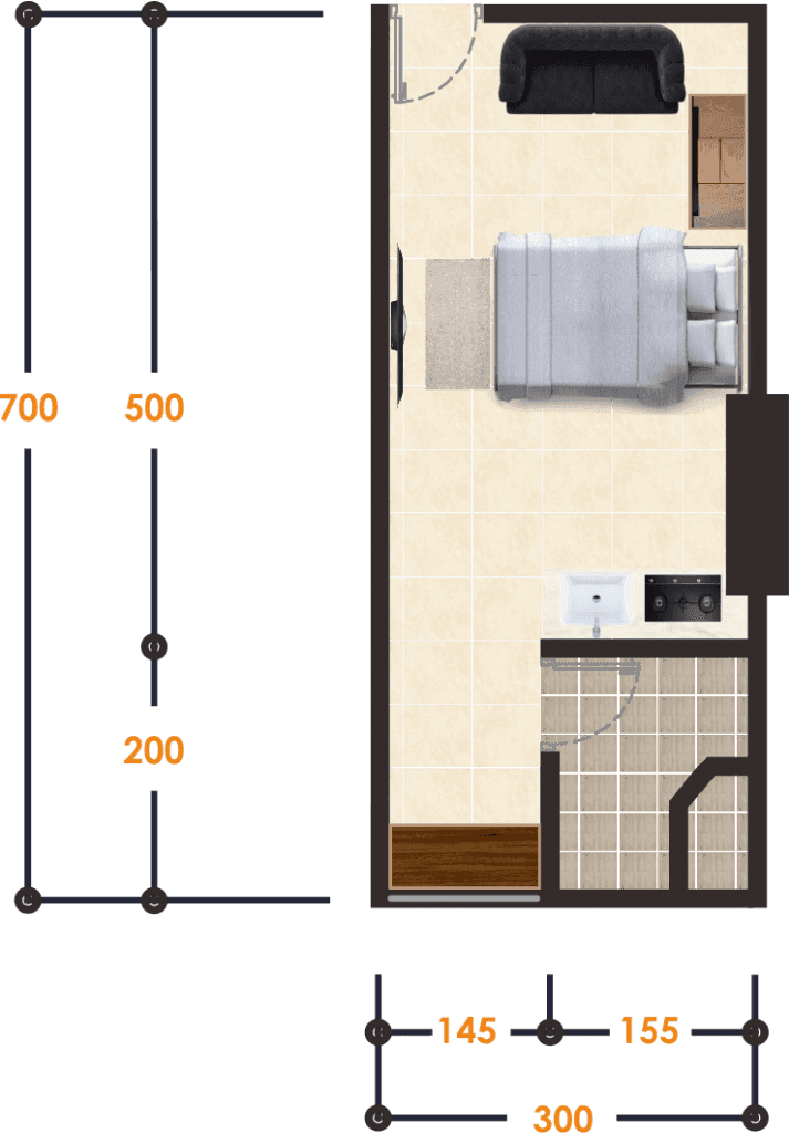 Apartemen Alonia Kemayoran denah