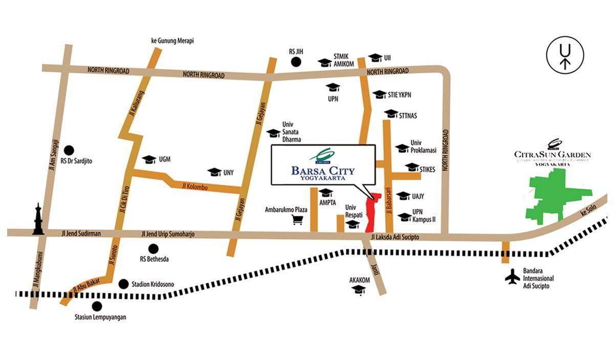 Barsa City Yogyakarta lokasi