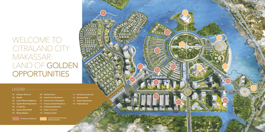Citraland City Losari Makassar masterplan