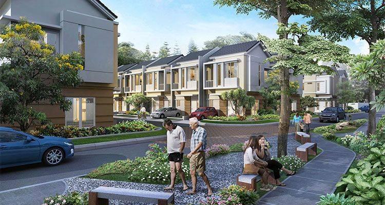 kiara payung barat residence tipe acacia lingkungan