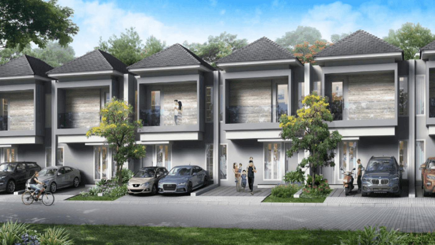 Cluster Fortune Garden Graha Raya Tipe Hazel - depan