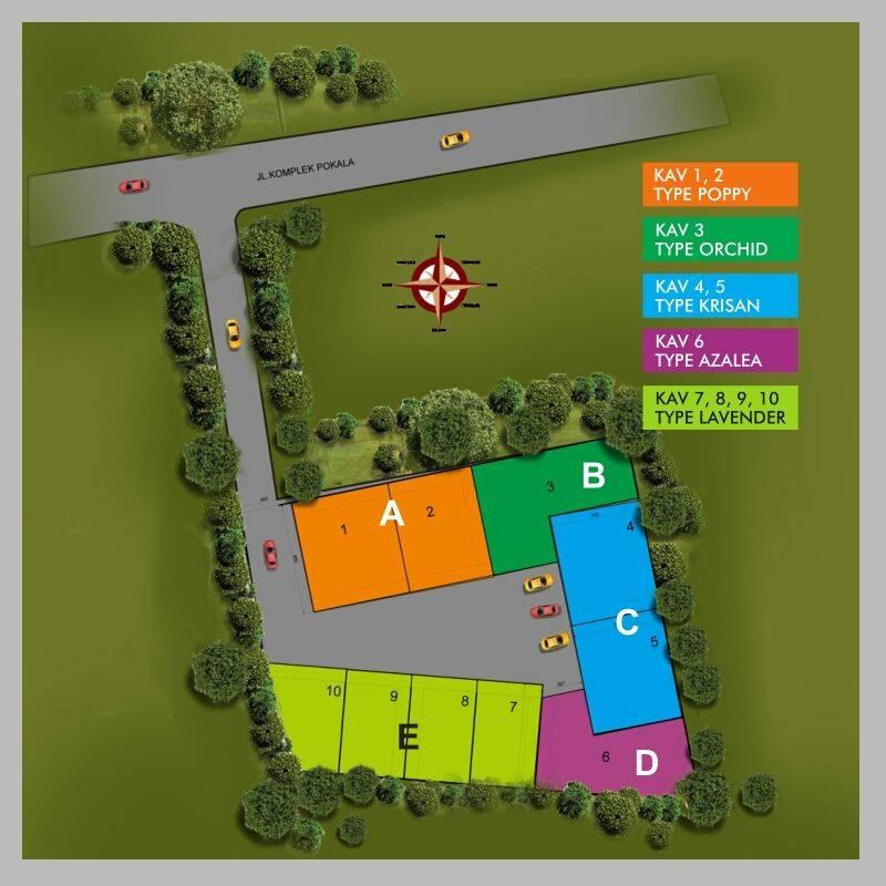 Site Plan Prime Home at Pejaten