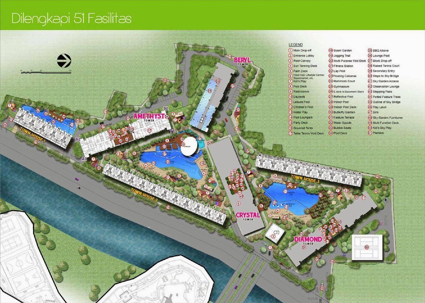 Site Plan Apartment Puri Mansion