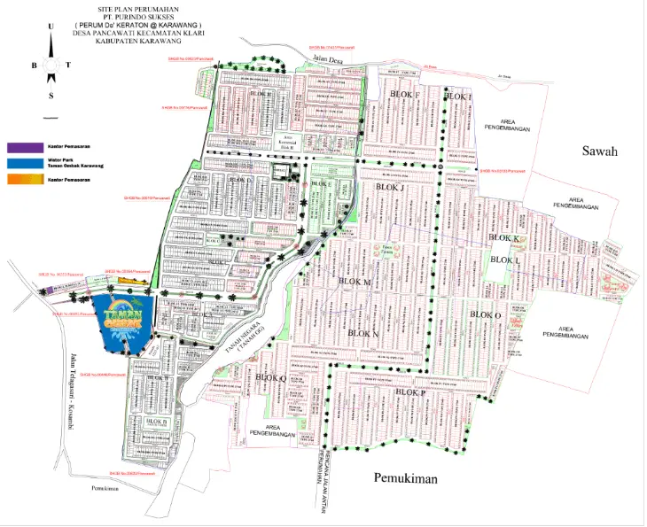 Site Plan De Keraton Kosambi Karawang