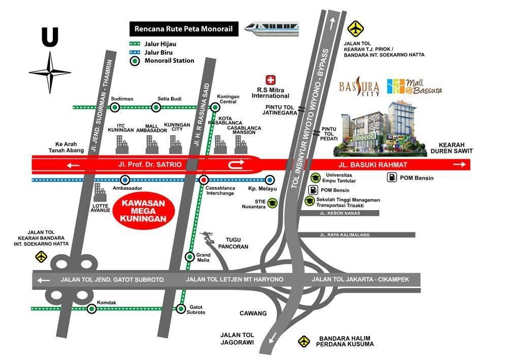Apartemen Bassura City lokasi