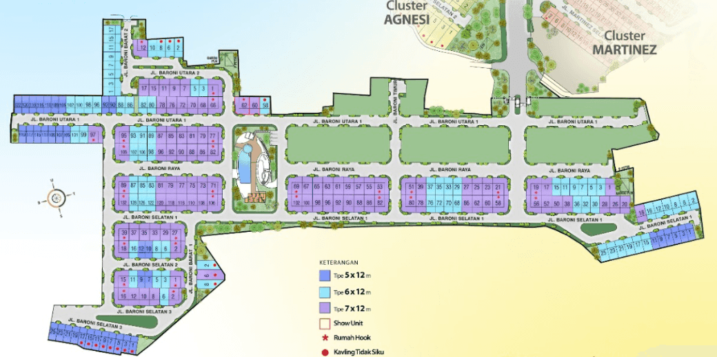 Site Plan Cluster Baroni at Symphonia Summarecon Serpong
