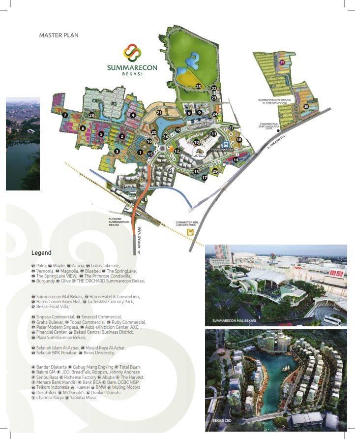 Masterplan Summarecon Bekasi