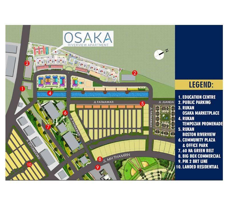 PIK 2 Osaka Riverview Apartement sitemap