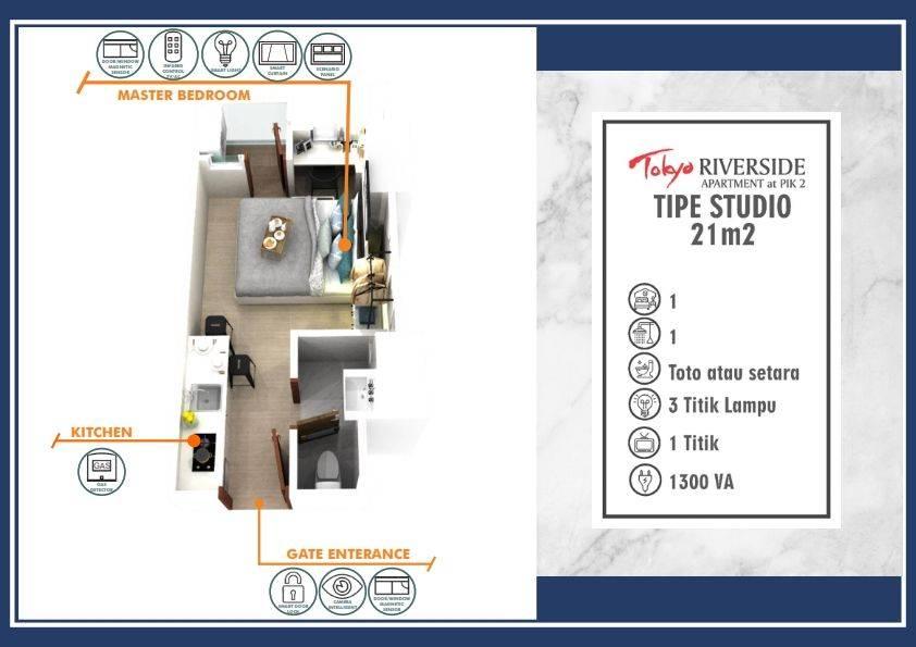 Tipe Join Unit 57 m2