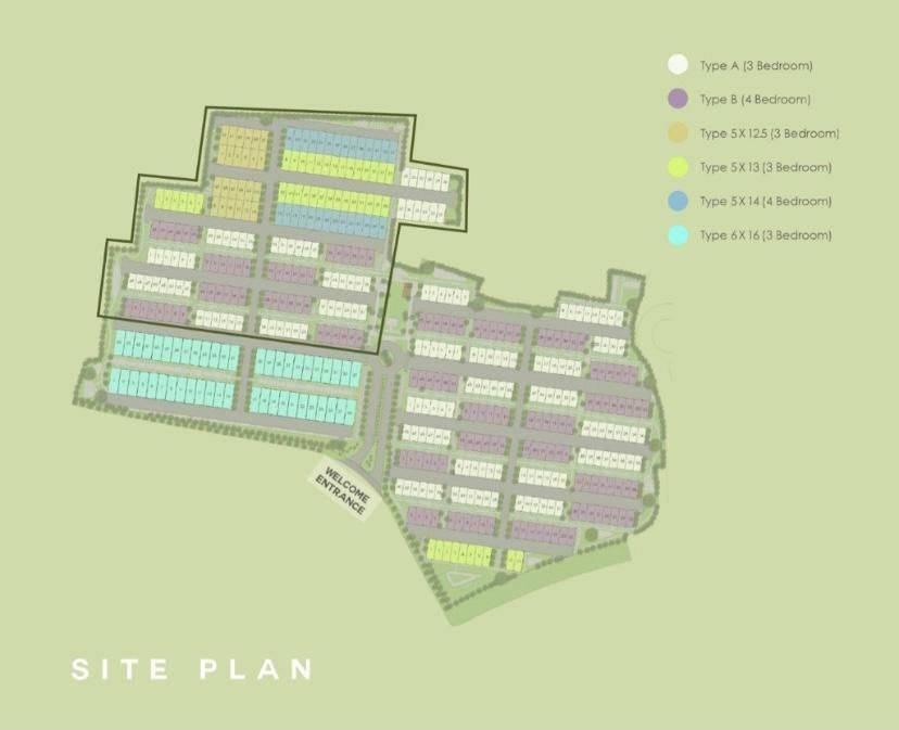 Site Plan Cluster Duo Residence at Talaga Bestari