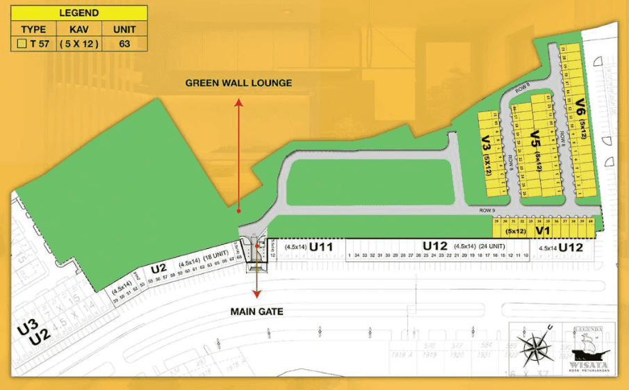 Site Plan Lumihous at Legenda Wisata