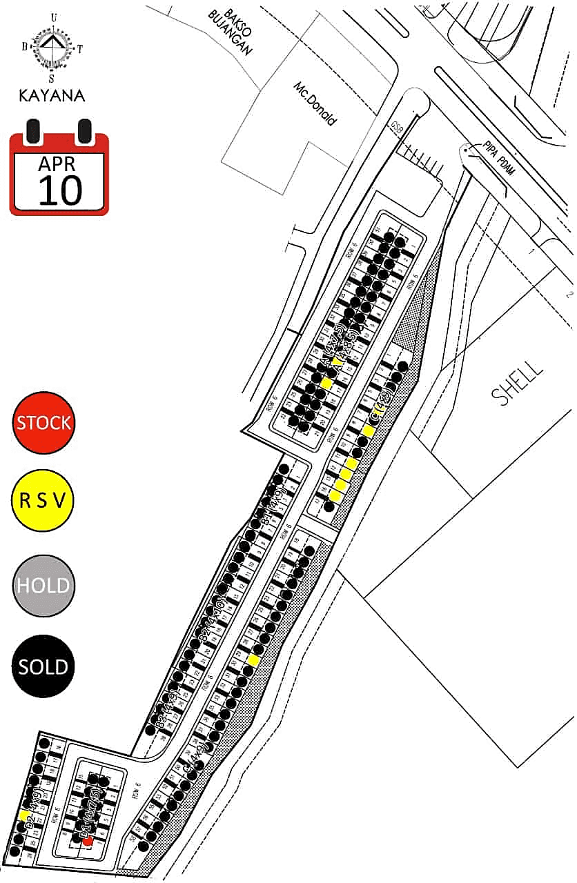 Site Plan Cluster Kayana Galuh Mas