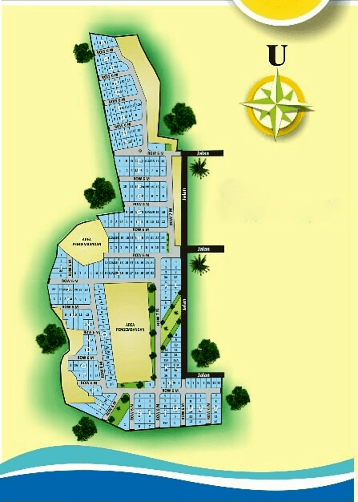 Site Plan Cluster Taman Deli Kencana