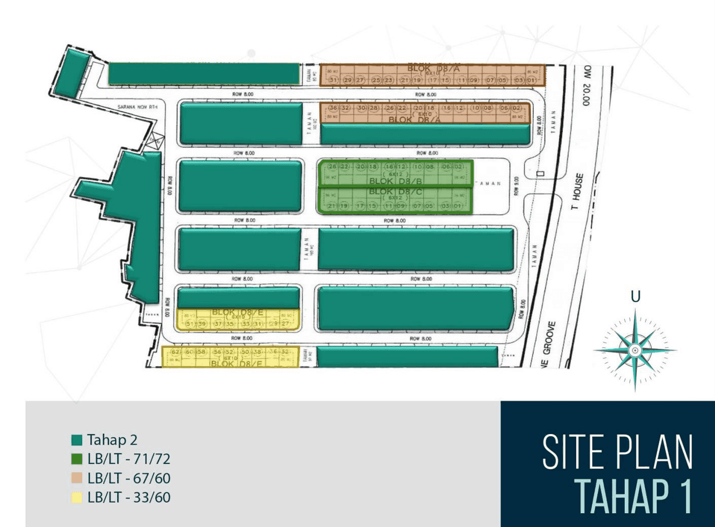 Siteplan Cluster Fortune Garden Graha Raya