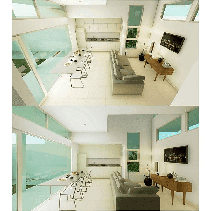 Tipe 65 - Living Room, Dining Room & Kitchen