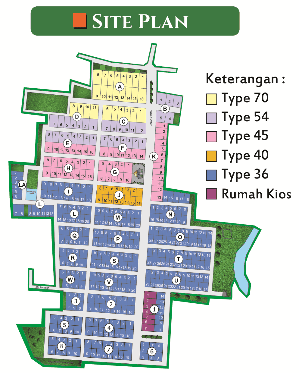 Siteplan griya satria bukit permata