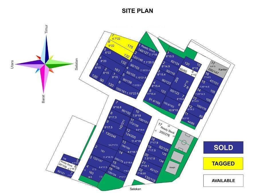 Site Plan Cluster Pesona Lembang
