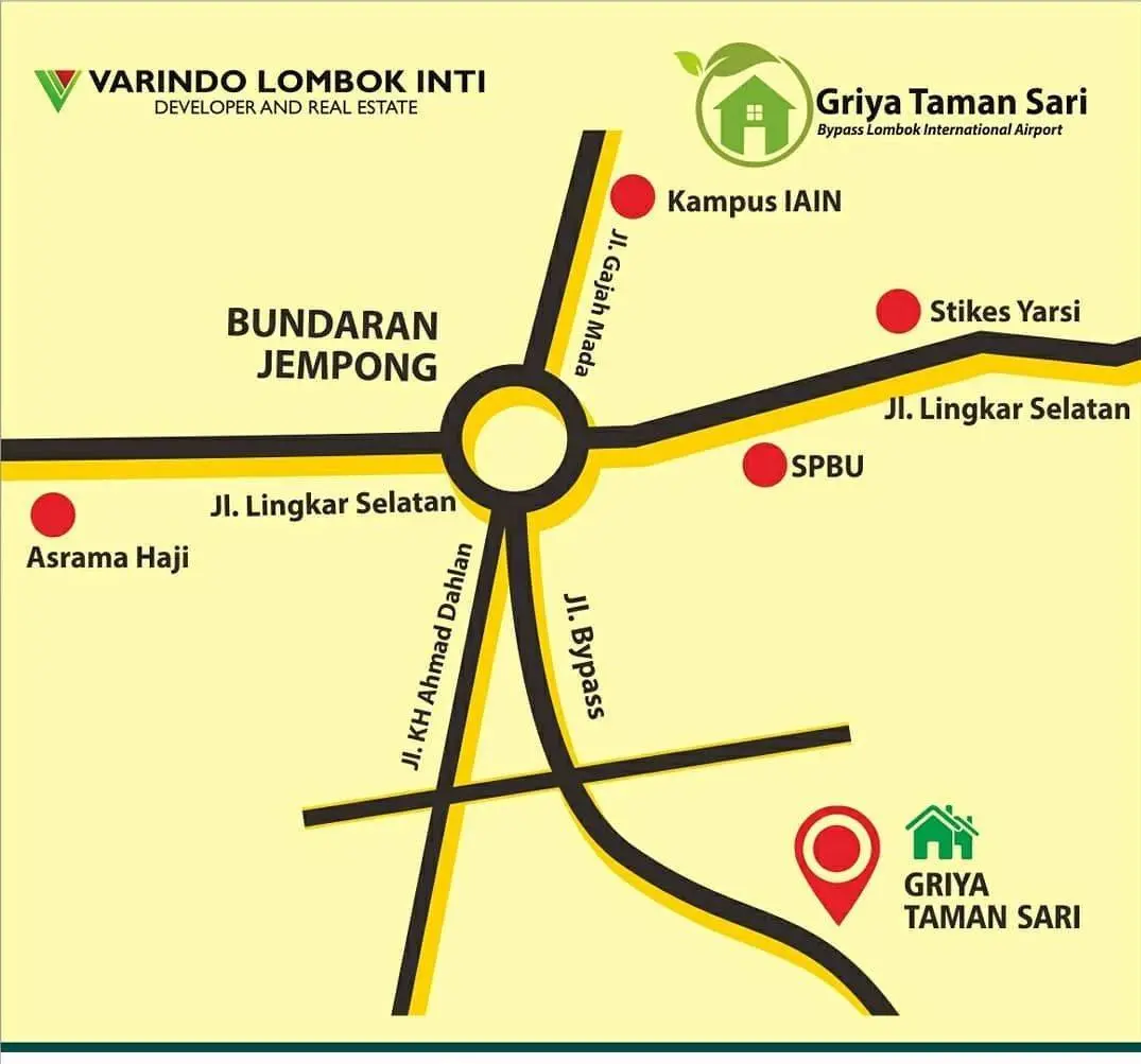 Peta Lokasi Griya Taman Sari Mataram