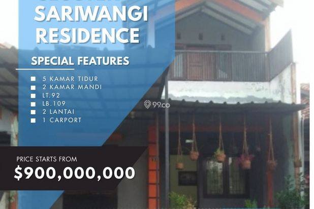 Rumah Sariwangi Residence,One Gate System,Lingkungan Nyaman Rumah Sariwangi Residence,One Gate System,Lingkungan Nyaman