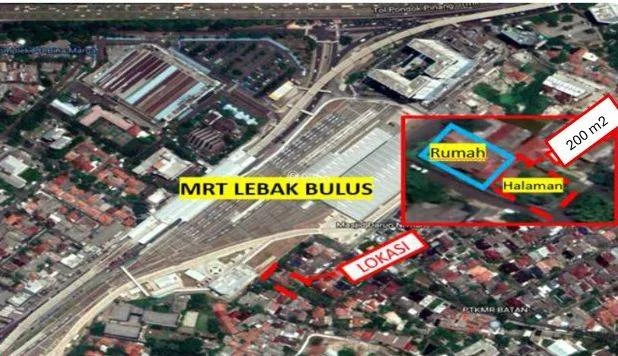 Tanah Premium 50m dari MRT Lebak Bulus – SHM – 200m² Tanah Premium 50m dari MRT Lebak Bulus – SHM – 200m²
