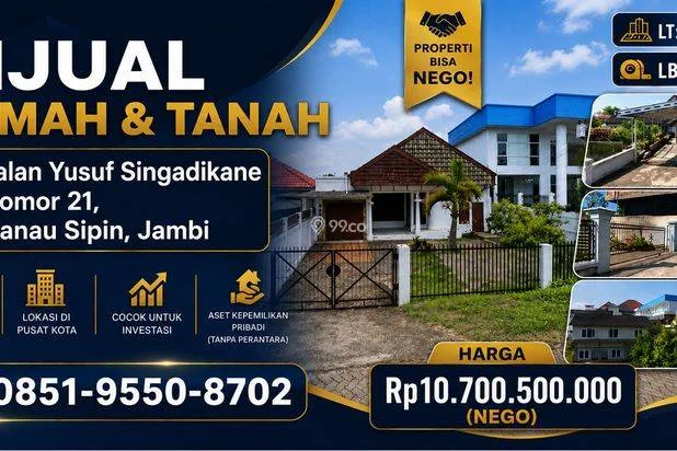 Dijual Cepat Properti di Lokasi Premium Danau Sipin, Kota Jambi -NEGO Dijual Cepat Properti di Lokasi Premium Danau Sipin, Kota Jambi -NEGO