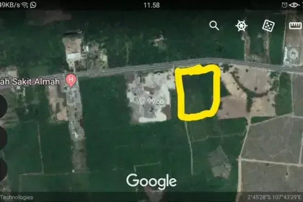 Dijual Tanah 1 Hektar Mendekati NJOP SHM di Belitung – Dekat Bandara & RS | Cocok Investasi, Resort, atau Komersial Dijual Tanah 1 Hektar Mendekati NJOP SHM di Belitung – Dekat Bandara & RS | Cocok Investasi, Resort, atau Komersial