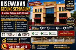 DISEWAKAN GEDUNG SERBAGUNA STRATEGIS PUSAT KOTA DISEWAKAN GEDUNG SERBAGUNA STRATEGIS PUSAT KOTA