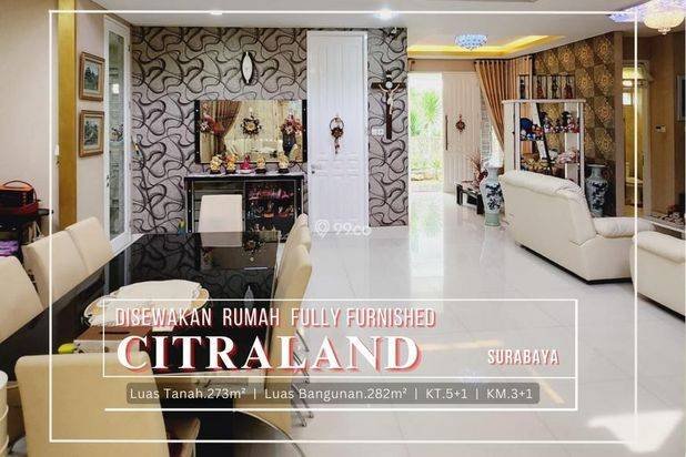 Rumah Istimewa Terawat Fully Furnish di Citraland Surabaya. Rumah Istimewa Terawat Fully Furnish di Citraland Surabaya.