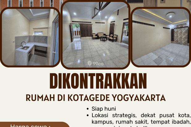 Dikontrakan Tahunan Rumah Lokasi Strategis di Kotagede Yogyakarta Dikontrakan Tahunan Rumah Lokasi Strategis di Kotagede Yogyakarta
