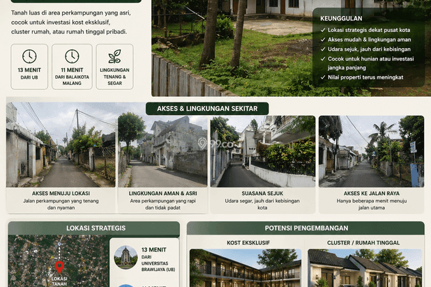 Jual Tanah 940m² di kota malang cocok untuk jadi lapangan Padel Jual Tanah 940m² di kota malang cocok untuk jadi lapangan Padel