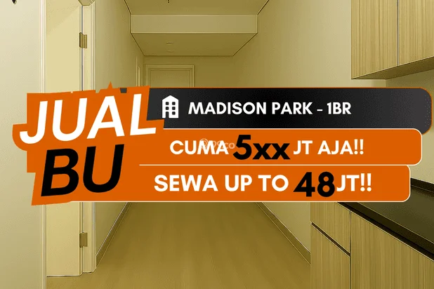 JUAL CEPAT BU APARTEMEN MADISON PARK 1BR DEKAT TRISAKTI GROGOL JUAL CEPAT BU APARTEMEN MADISON PARK 1BR DEKAT TRISAKTI GROGOL
